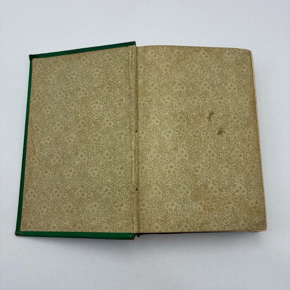 The Poetical Works of Thomas Moore Antique Illustrated Green Gilt Hardcover Book